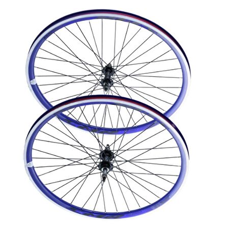 Hsgl Bisiklet 26 mtb Mavi çift Kat V Fren 36 D Jant Seti  Hazır Akort Yapılı jnt 464