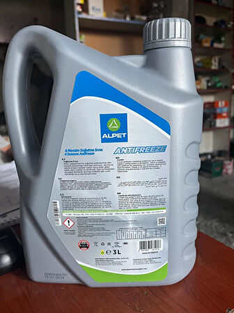 Hsgl Yeşil Alpet 4 mevsim Antifreeze 3 lt antifiriz