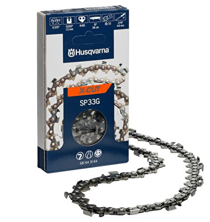 Hsgl Ağaç kesim Motorlu Husqvarna 3/8 36 diş orjinal zincir