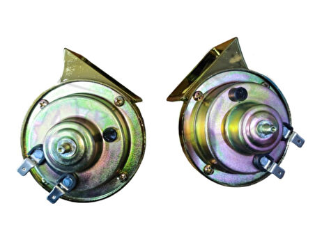 Hsgl Motorsiklet kornası Salyangoz Korna Çift Takım Parlak Gold 12V 115dB 