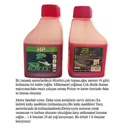 Hsgl 2 Zamanlı Özel Motor 2x100 ml Yağ 2 adet 100ml