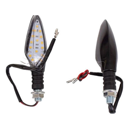 Hsgl Motorsiklet Led Çıta model Sarı Sinyal  