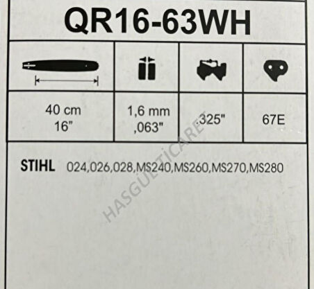 Hsgl Motorlu Testere Stıhl Uyumlu 3/25 33.5 Diş Kılavuz 2T yağ Buji Set Stıhl 024 026 MS240 MS270 MS280 Modellere uyumlu
