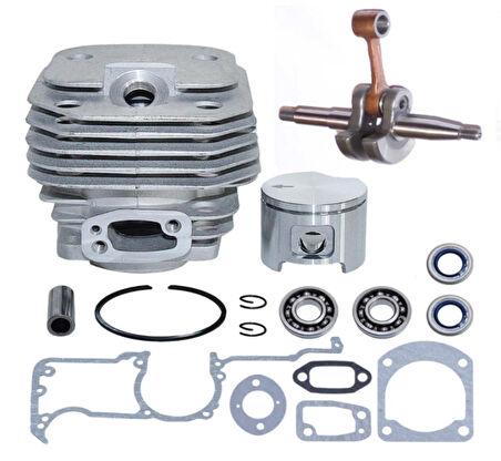 HSGL Motorlu testere Husqvarna 61  Uyumlu Motorlu Testere Silindir Piston Kiti Krank Rulman  Conta Seti komple takım