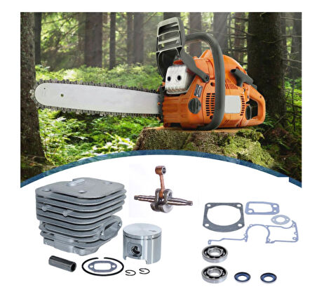 HSGL Motorlu testere Husqvarna 61  Uyumlu Motorlu Testere Silindir Piston Kiti Krank Rulman  Conta Seti komple takım