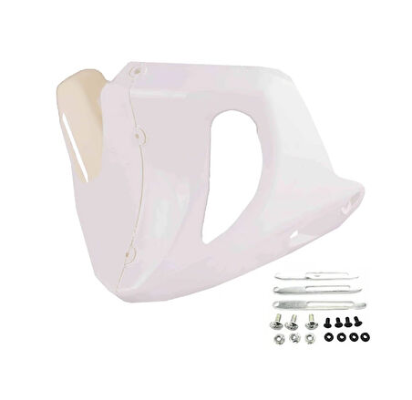 HSGL Motosiklet Motor Alt Rüzgarlık Beyaz  CG Uyumlu Dayanıklı Alt Koruma Parçası