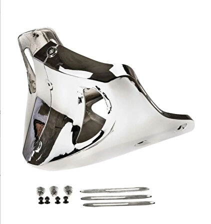 HSGL Motosiklet Motor Alt Rüzgarlık Nikel  CG Uyumlu Parlak Metal Görünümlü Alt Koruma Parçası