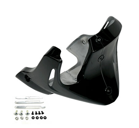 HSGL Motosiklet Motor Alt Rüzgarlık Siyah  CG Uyumlu Dayanıklı Alt Koruma ve Rüzgâr Kesici Parça