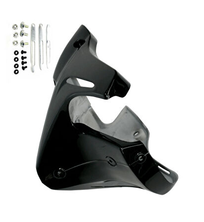 HSGL Motosiklet Motor Alt Rüzgarlık Siyah  CG Uyumlu Dayanıklı Alt Koruma ve Rüzgâr Kesici Parça