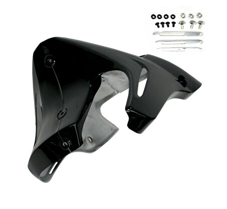 HSGL Motosiklet Motor Alt Rüzgarlık Siyah  CG Uyumlu Dayanıklı Alt Koruma ve Rüzgâr Kesici Parça