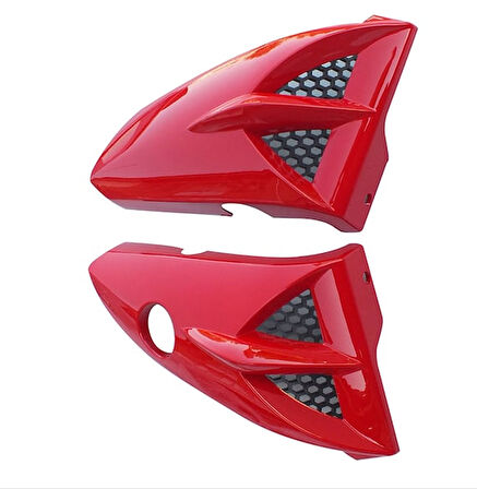 HSGL Motosiklet Depo Yan Pandizot (Bıyık) Kırmızı  YBR – CG Uyumlu Sportif ve Dayanıklı Yan Kaplama Seti