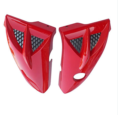 HSGL Motosiklet Depo Yan Pandizot (Bıyık) Kırmızı  YBR – CG Uyumlu Sportif ve Dayanıklı Yan Kaplama Seti