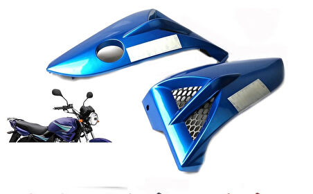 HSGL Motosiklet Depo Yan Pandizot (Bıyık) Mavi  YBR – CG Uyumlu Şık ve Dayanıklı Yan Kaplama Seti