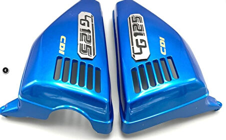 HSGL Motosiklet CG Yan Kapak Takımı  Mavi Parlak Renk Sağ  Sol Kapak CG 125 / CG 150 Uyumlu