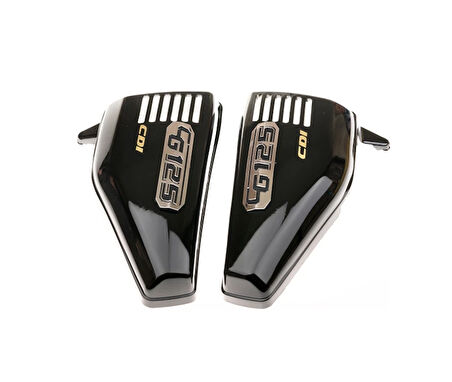 HSGL Motosiklet CG Yan Kapak Takımı Siyah Parlak Renk  Sağ  Sol Kapak Seti  CG 125 / CG 150 Uyumlu