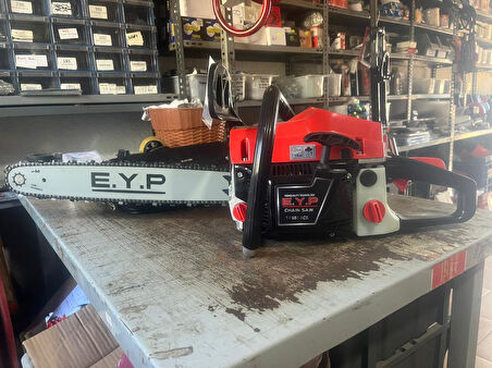 HSGL Motorlu Testere EYP 5800 3/25 – 36 Diş Kırmızı Zincirli Profesyonel Testere