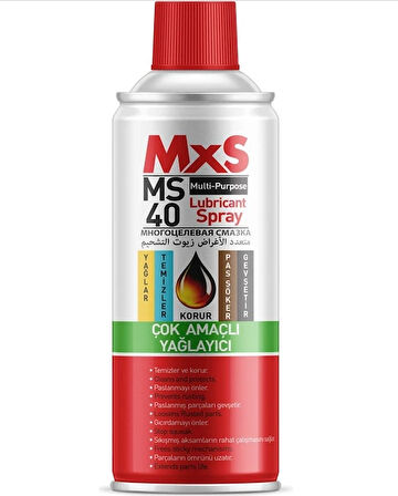 HSGL MXS MS40 Çok Amaçlı Pas Sökücü Yağlayıcı ve Koruyucu Bakım Spreyi 200 ml