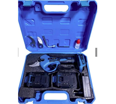 HSGL HKT-515 32mm Akülü Budama Makası  Yedek Bıçak Hediyeli, Güçlü 2 Akülü Profesyonel Bahçe Budama Makinesi