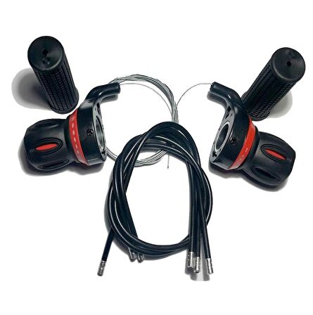 HSGL BİSİKLET VİTES KOLU KOLDAN KIRMIZI 7x3 RAKAMLI