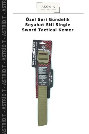 Özel Seri Gündelik Seyahat Stil Single Sword Tactical Kemer