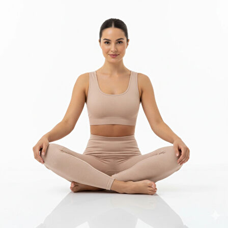 Kadın Yüksek Bel Fitilli Tayt – Esnek Kumaş Rahat Kalıp