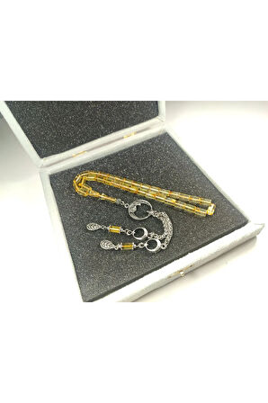 Gümüş Püsküllü Kadife Kutulu 15 Gr. Ok Gibi Litvanya Kaya Damla Sertifikalı 5956