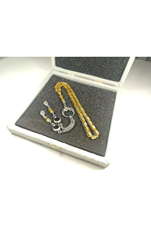 Gümüş Püsküllü Kadife Kutulu 15 Gr. Ok Gibi Litvanya Kaya Damla Sertifikalı 5956