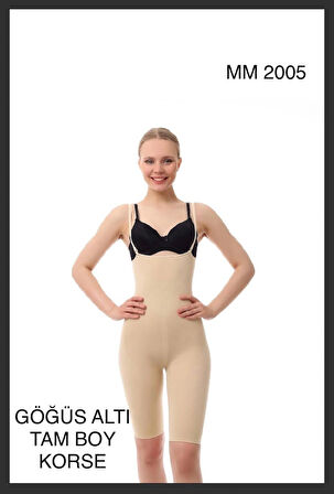 Kadın Bej Ince Askılı (ÇIKARILABİLİR) Kaydırmaz Silikonlu Korse Vücut Inceltici Etkili