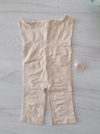 Kadın Bej Ince Askılı (ÇIKARILABİLİR) Kaydırmaz Silikonlu Korse Vücut Inceltici Etkili