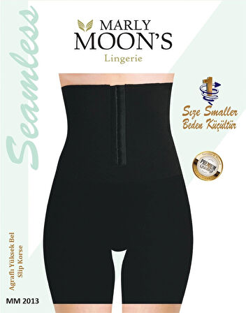 Premium Kadın Yüksek Bel Diz Üstü Korse – Agraflı, Toparlayıcı Ve Vücut Inceltici Etkili