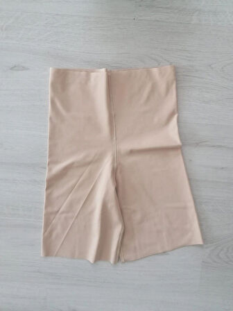 Yüksek Bel Bej Lazer Korse – Kaydırmaz Silikonlu, Rahat Ve Şekillendirici Vücut Inceltici Etkili