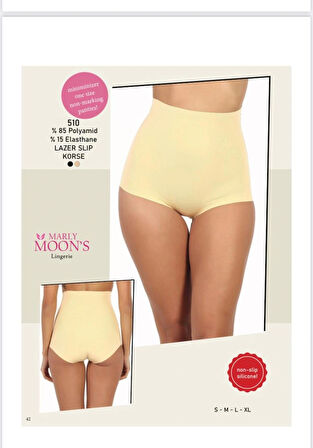 Yüksek Bel Lazer Külot Korse | Kaydırmaz Silikonlu | Şekillendirici