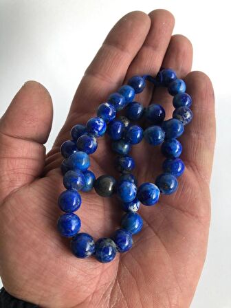 Doğal Lapis Lazuli Taşı Dizi 9mm