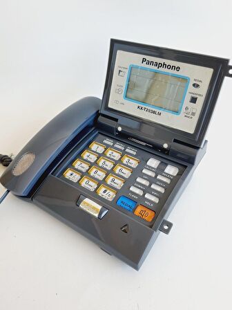 Panaphone KX-T2838LM Kapaklı Masaüstü Kablolu Ev Telefonu (Gri)