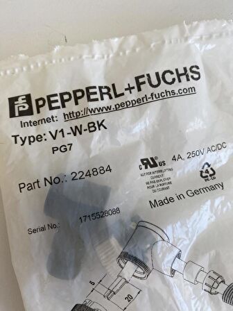 Pepperl Fuchs V1-W-BK M12 Dişi Konnektör