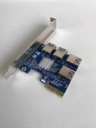 EUX1-04 PCIE 1 to 4 Yuvalı Yükseltici Kart