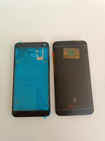 HTC One M7 Full Kasa Kapak Takımı Siyah