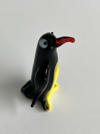 El Yapımı Murano Cam Penguen Biblo A10