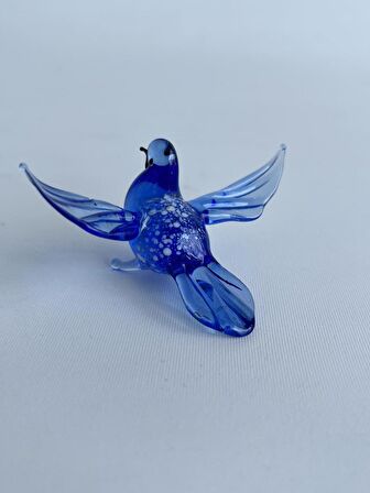 El Yapımı Murano Cam Kuş Biblo A18