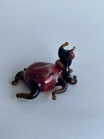 El Yapımı Murano Cam Örümcek Biblo A42-02