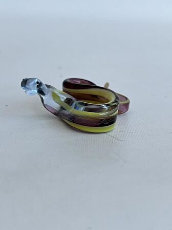El Yapımı Murano Cam Yılan Biblo A47