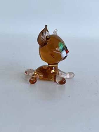 El Yapımı Murano Cam Kedi Biblo A49-03