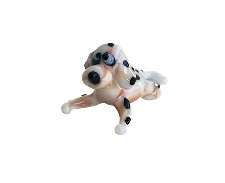 El Yapımı Murano Cam Köpek Biblo A68-01
