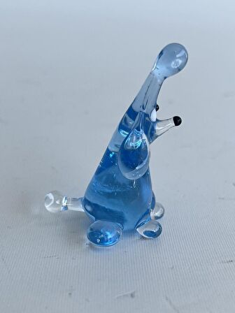 El Yapımı Murano Cam Köpek Biblo A74-03