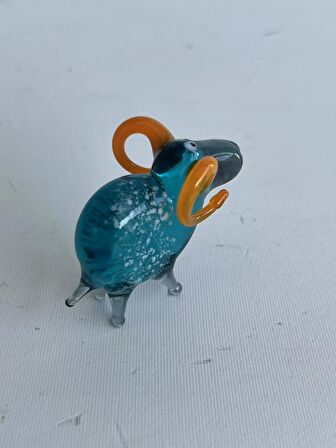 El Yapımı Murano Cam Koç Biblo A78-01