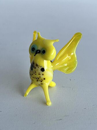 El Yapımı Murano Cam Baykuş Biblo A81-02