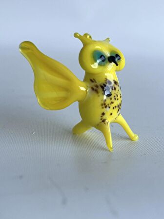 El Yapımı Murano Cam Baykuş Biblo A81-02