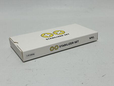 TX Stabilizer Set WK 1.6mm - Mekanik Klavye Stabilizeri (Beyaz)