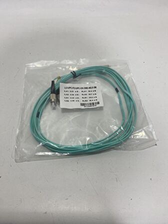 LC - FC Fiber Optik Patch Kablo 2mm 3 Metre (LC/UPC-FC/UPC-DX-OM3-2.00MM-3M)