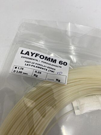 Lay-Filaments Poro-Lay Layfomm 3D Yazıcı Filament 1,75mm 0,250kg